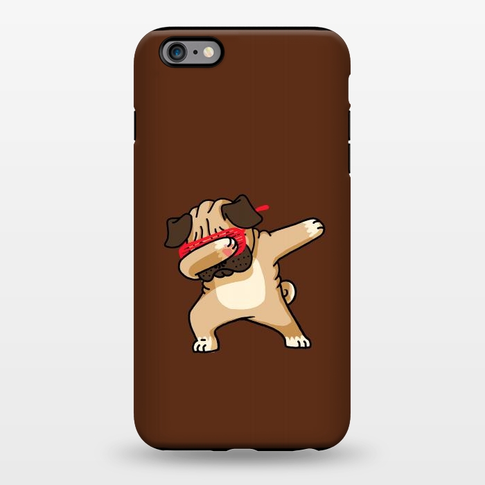 iPhone 6/6s plus StrongFit Dabbing Pug by Vó Maria