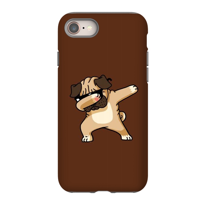 iPhone 8 StrongFit Dabbing Pug 2 by Vó Maria