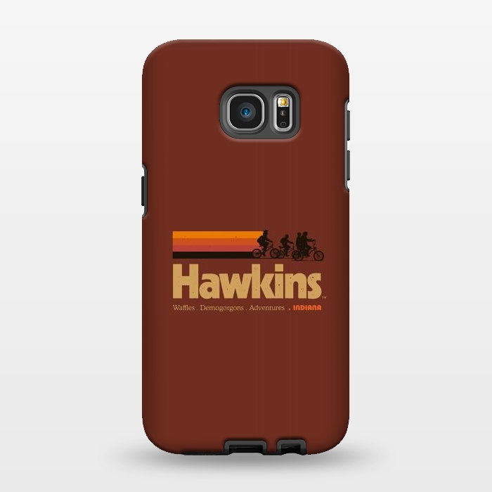 Galaxy S7 EDGE StrongFit Hawkins Indiana Vintage  by Vó Maria