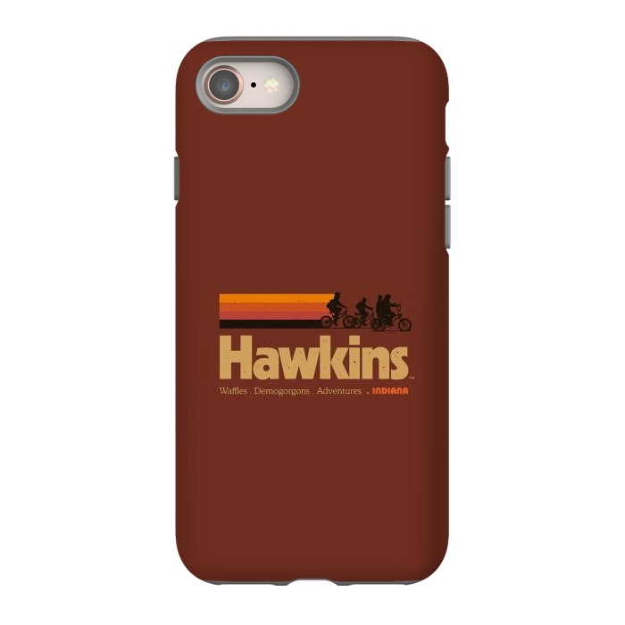 iPhone 8 StrongFit Hawkins Indiana Vintage  by Vó Maria