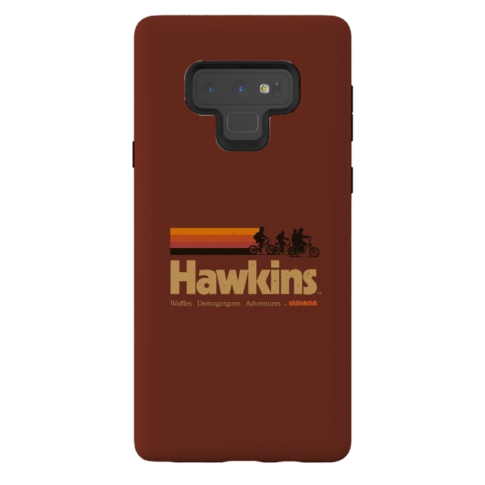 Galaxy Note 9 StrongFit Hawkins Indiana Vintage  by Vó Maria