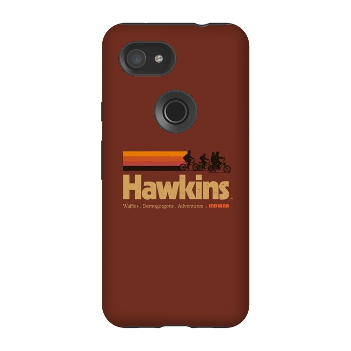 Pixel 3A StrongFit Hawkins Indiana Vintage  by Vó Maria
