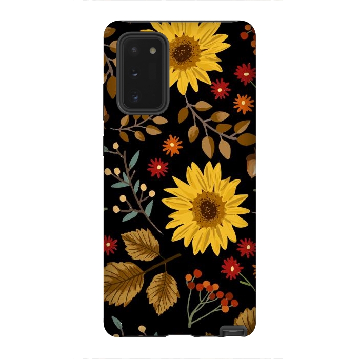 Galaxy Note 20 StrongFit Autumn Sunflowers II by ArtsCase