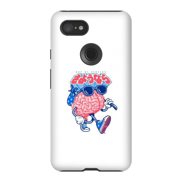 Pixel 3XL StrongFit Sayonara Out of Service Brain Vacation by Vó Maria