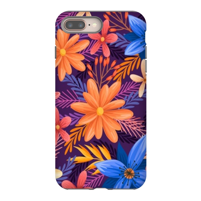 iPhone 7 plus StrongFit beautiful tropical pattern by MALLIKA
