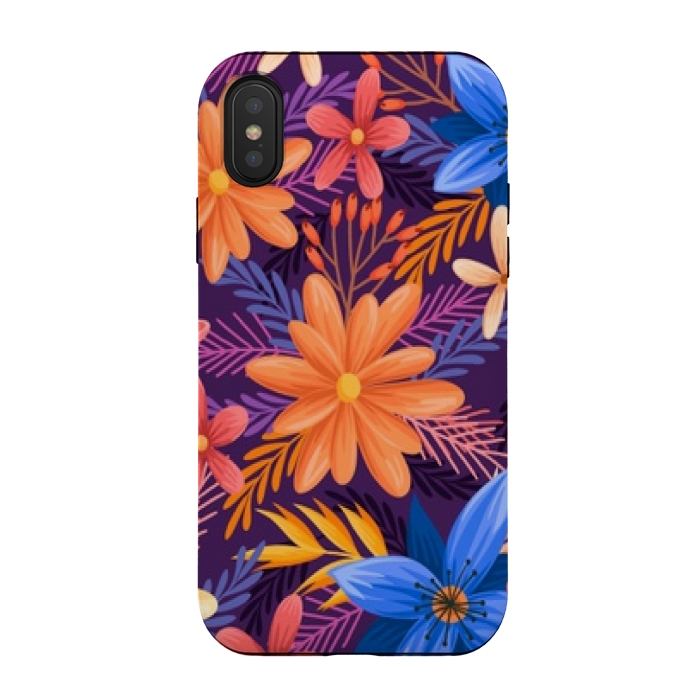 iPhone Xs / X StrongFit beautiful tropical pattern by MALLIKA