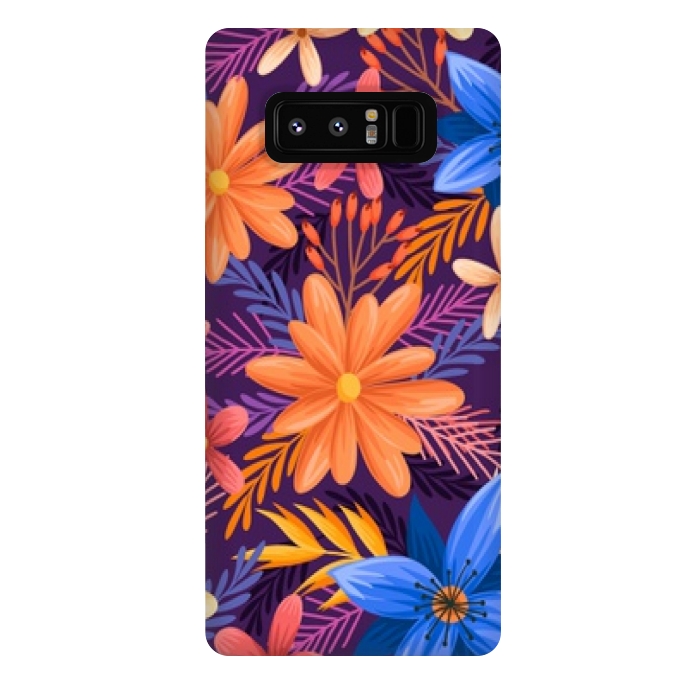 Galaxy Note 8 StrongFit beautiful tropical pattern by MALLIKA