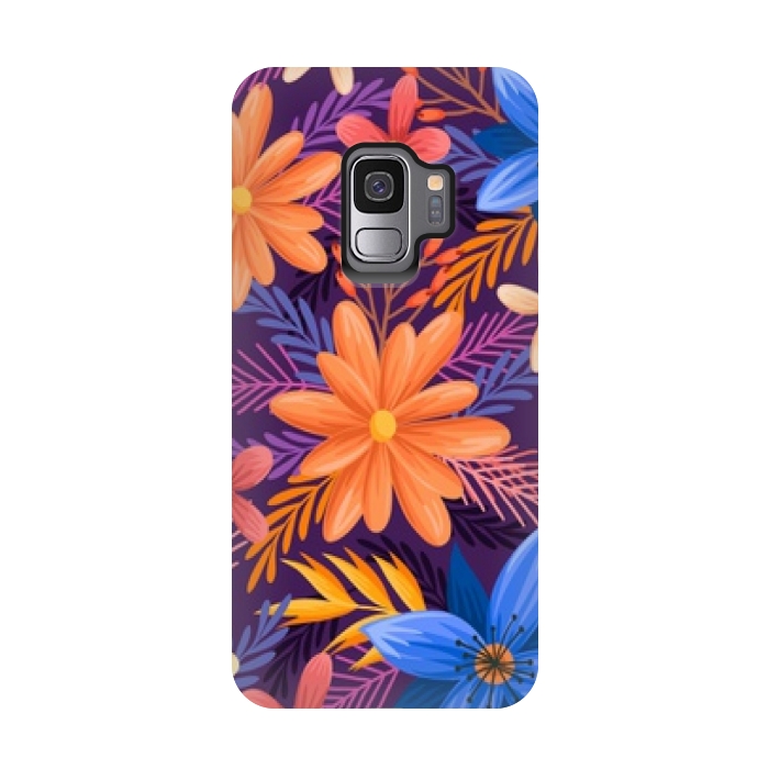 Galaxy S9 StrongFit beautiful tropical pattern by MALLIKA