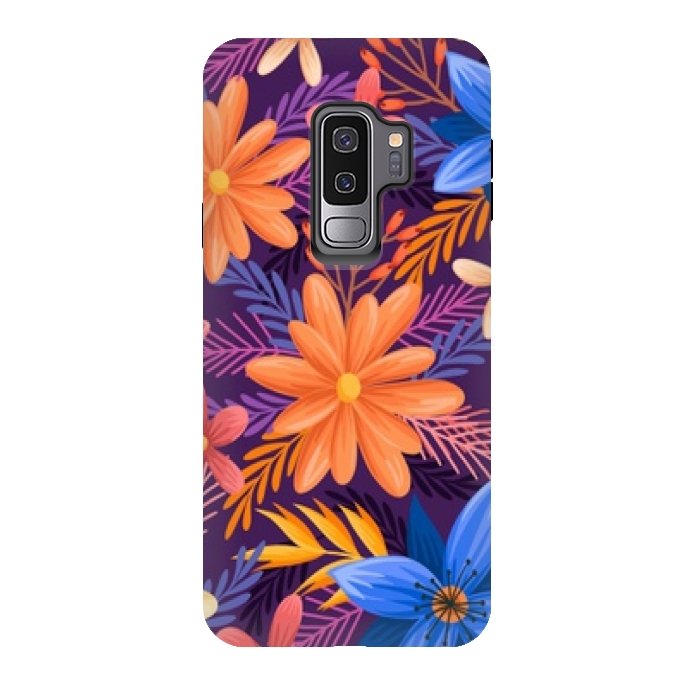 Galaxy S9 plus StrongFit beautiful tropical pattern by MALLIKA