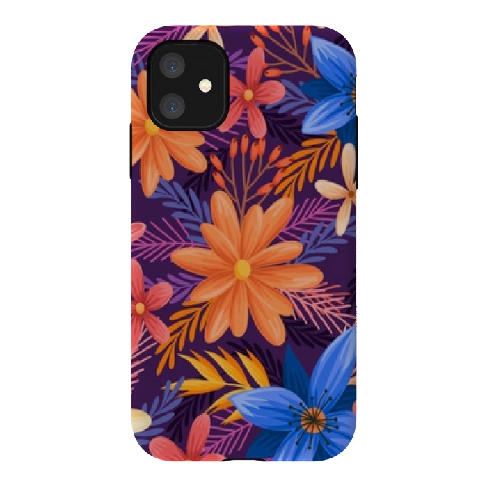 iPhone 11 StrongFit beautiful tropical pattern by MALLIKA