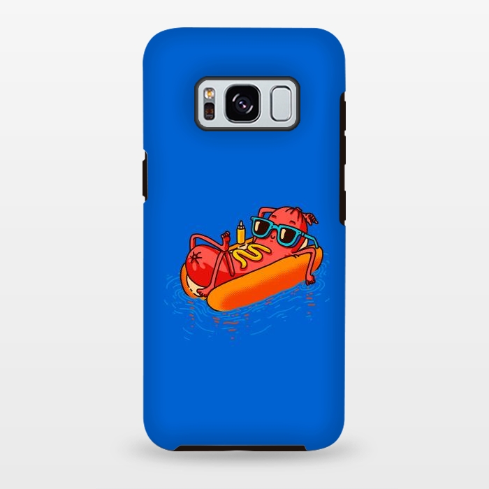 Galaxy S8 plus StrongFit Hot Dog Summer Vacation Swimming Pool by Vó Maria