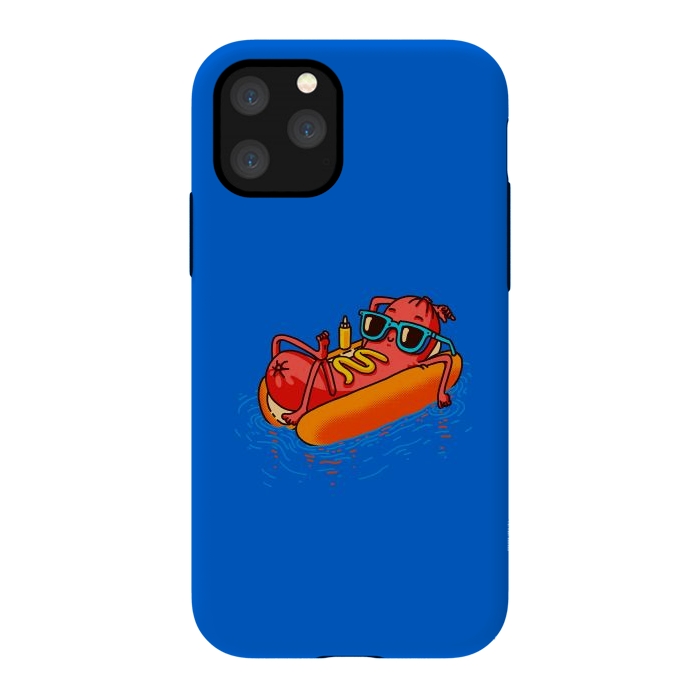 iPhone 11 Pro StrongFit Hot Dog Summer Vacation Swimming Pool by Vó Maria