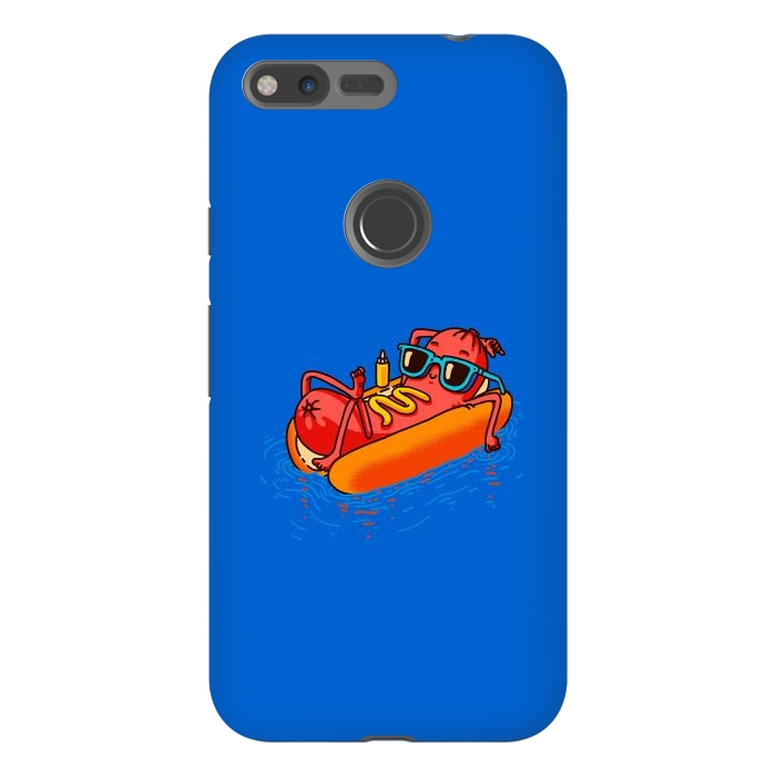 Pixel XL StrongFit Hot Dog Summer Vacation Swimming Pool by Vó Maria