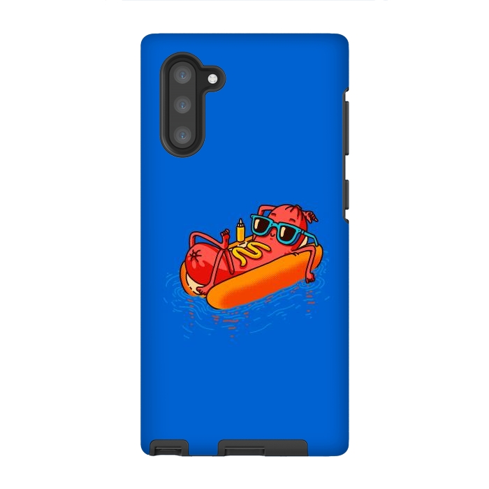 Galaxy Note 10 StrongFit Hot Dog Summer Vacation Swimming Pool by Vó Maria
