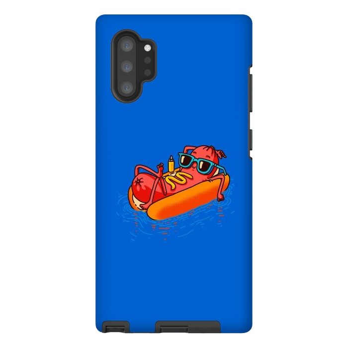 Galaxy Note 10 plus StrongFit Hot Dog Summer Vacation Swimming Pool by Vó Maria