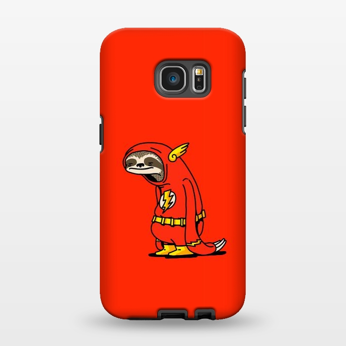 Galaxy S7 EDGE StrongFit The Neutral Sloth Lazy Super Hero by Vó Maria