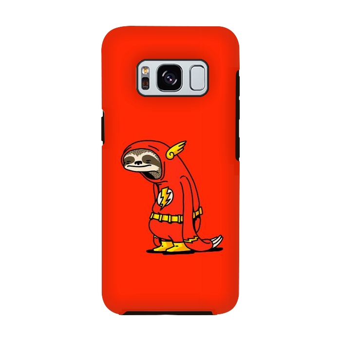 Galaxy S8 StrongFit The Neutral Sloth Lazy Super Hero by Vó Maria