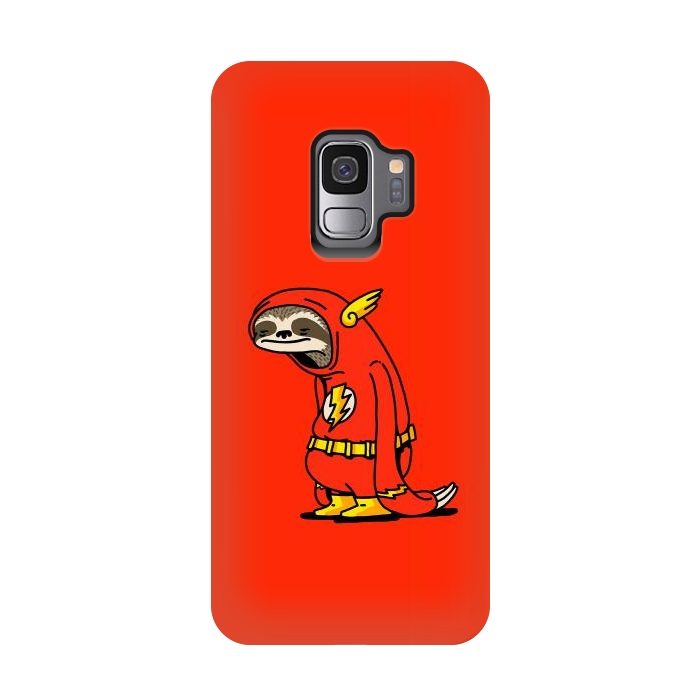 Galaxy S9 StrongFit The Neutral Sloth Lazy Super Hero by Vó Maria