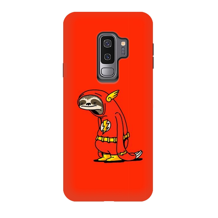 Galaxy S9 plus StrongFit The Neutral Sloth Lazy Super Hero by Vó Maria