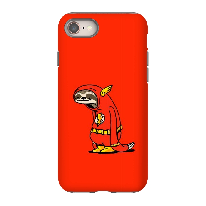 iPhone 8 StrongFit The Neutral Sloth Lazy Super Hero by Vó Maria