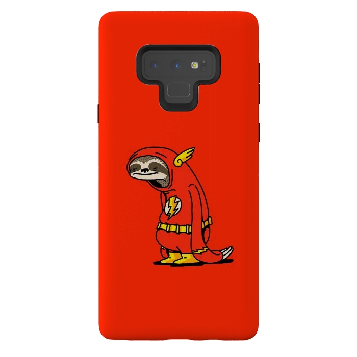 Galaxy Note 9 StrongFit The Neutral Sloth Lazy Super Hero by Vó Maria