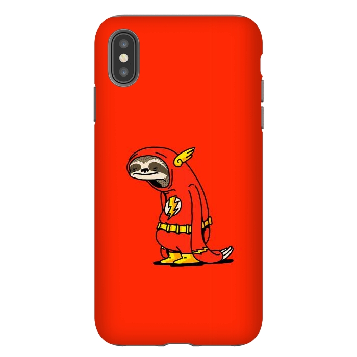 iPhone Xs Max StrongFit The Neutral Sloth Lazy Super Hero by Vó Maria