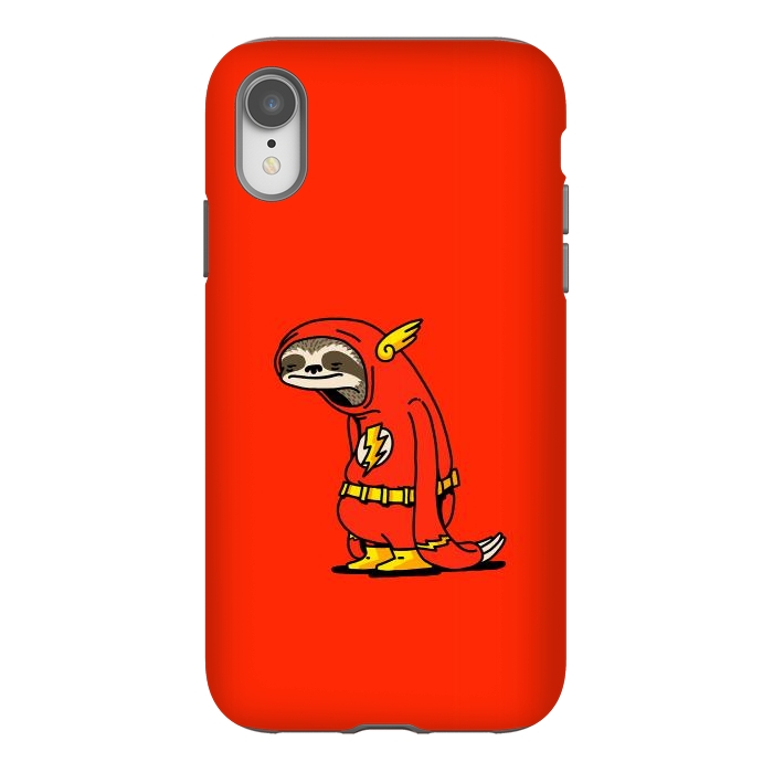 iPhone Xr StrongFit The Neutral Sloth Lazy Super Hero by Vó Maria