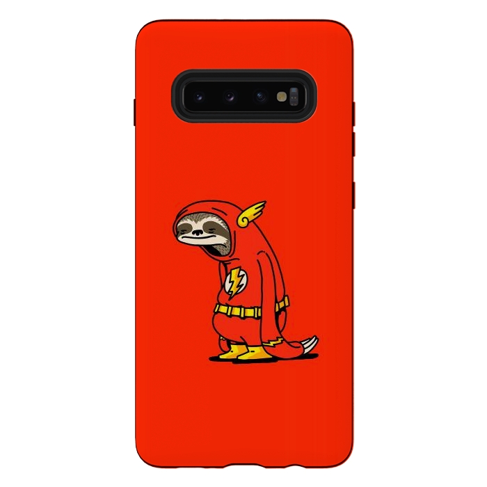 Galaxy S10 plus StrongFit The Neutral Sloth Lazy Super Hero by Vó Maria