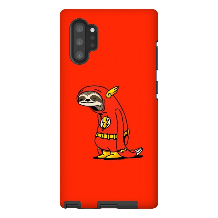 Galaxy Note 10 plus StrongFit The Neutral Sloth Lazy Super Hero by Vó Maria