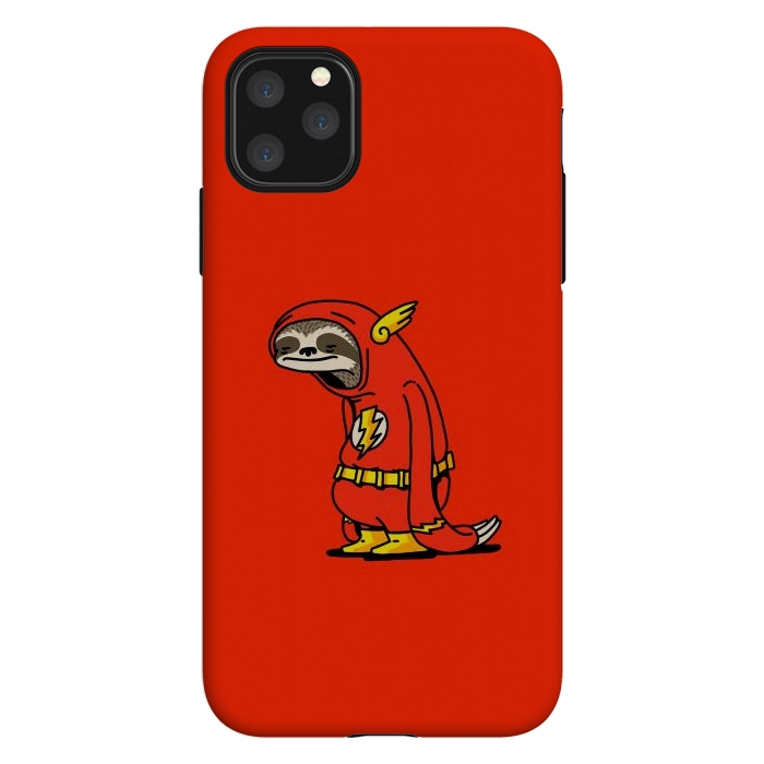 iPhone 11 Pro Max StrongFit The Neutral Sloth Lazy Super Hero by Vó Maria
