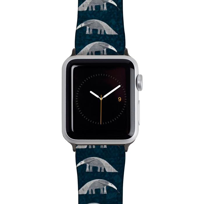 Watch 42mm / 44mm Strap PU leather Giant Anteater by Nic Squirrell