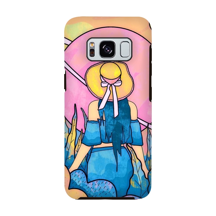 Galaxy S8 StrongFit The space girl by Steve Wade (Swade)