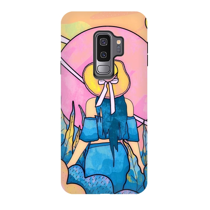 Galaxy S9 plus StrongFit The space girl by Steve Wade (Swade)