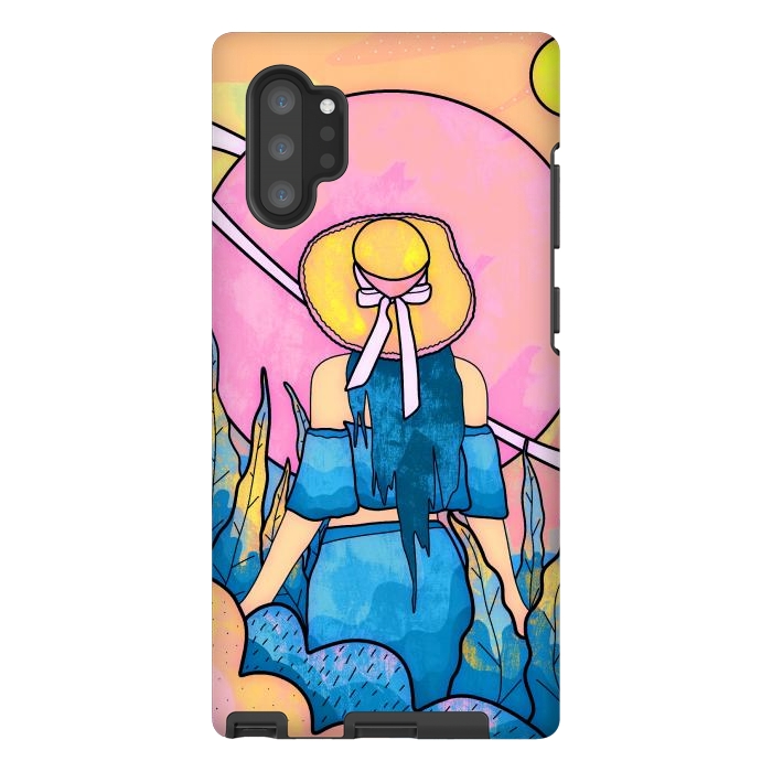 Galaxy Note 10 plus StrongFit The space girl by Steve Wade (Swade)