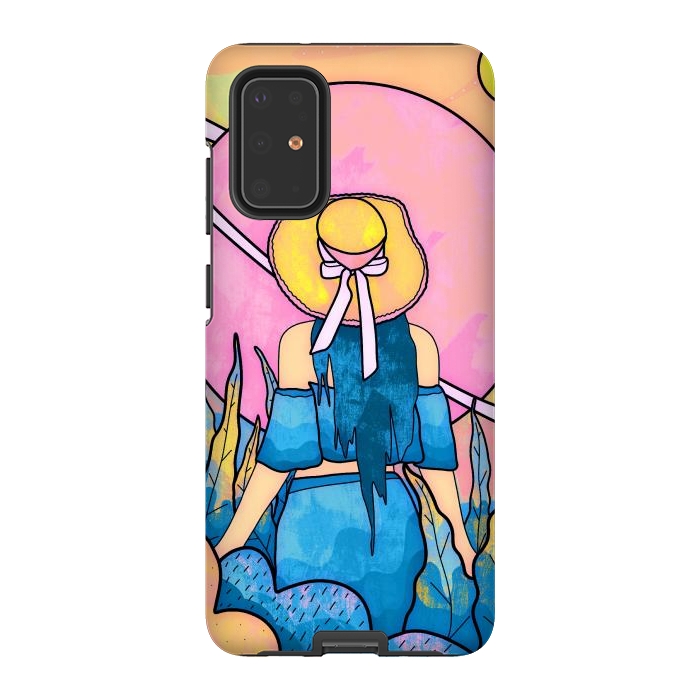Galaxy S20 Plus StrongFit The space girl by Steve Wade (Swade)