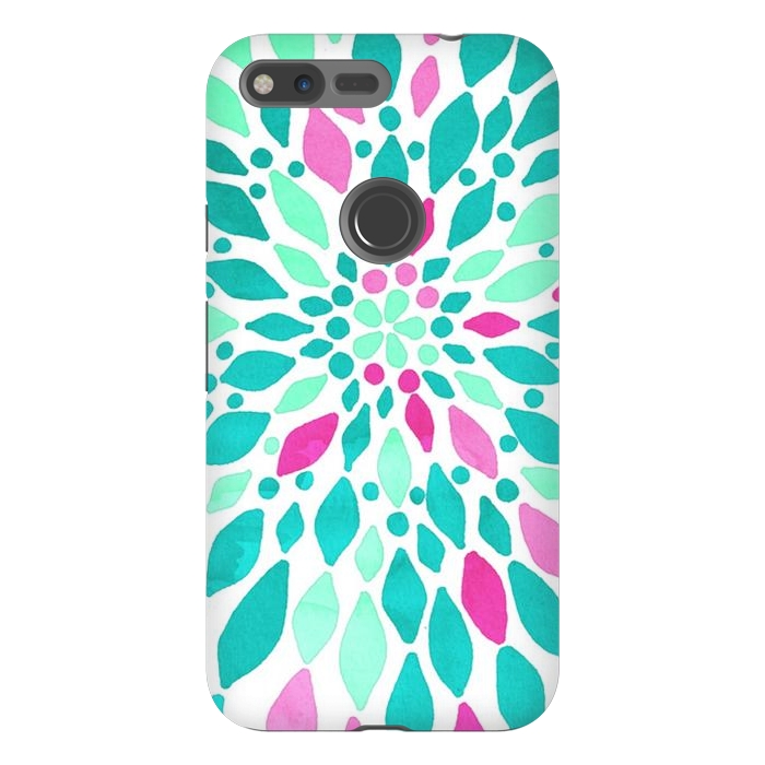 Pixel XL StrongFit Radiant Dahlia - Pink & Teal by Tangerine-Tane