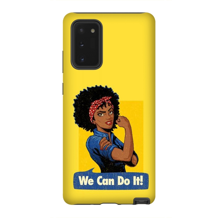 Galaxy Note 20 StrongFit We Can Do It! Black Girl Black Queen Shirt by Vó Maria