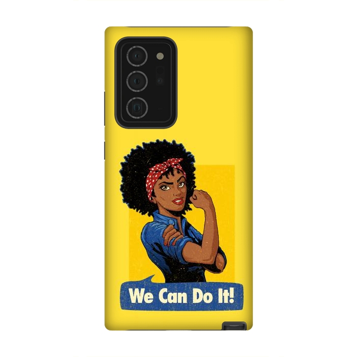 Galaxy Note 20 Ultra StrongFit We Can Do It! Black Girl Black Queen Shirt by Vó Maria