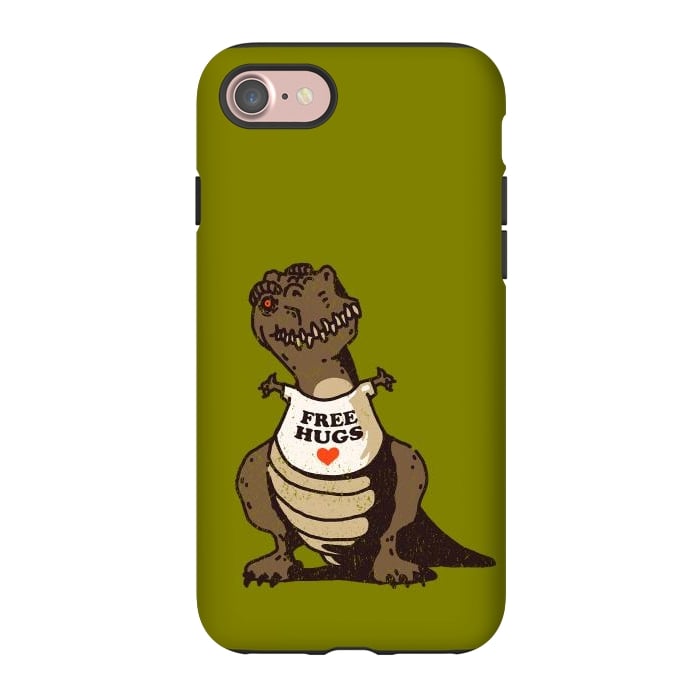 iPhone 7 StrongFit T-Rex Free Hugs by Vó Maria