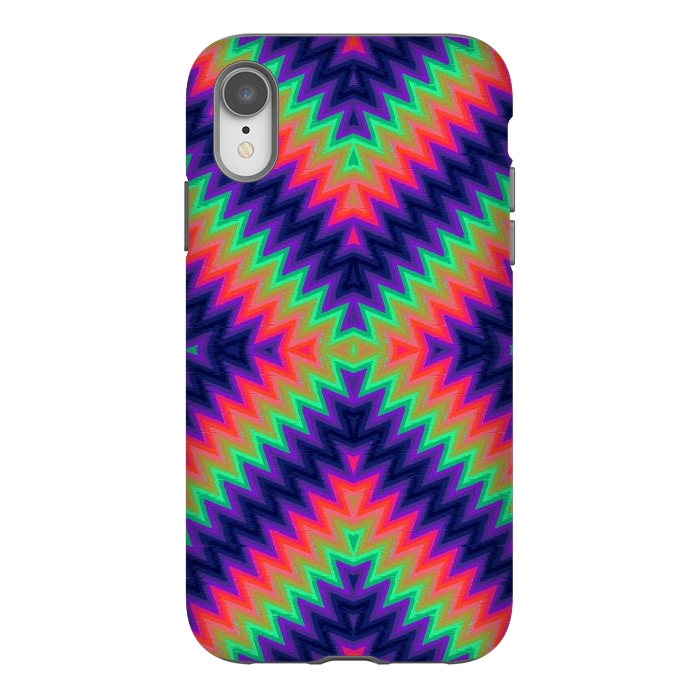 iPhone Xr StrongFit Zig Zag Turbulence G491 by Medusa GraphicArt