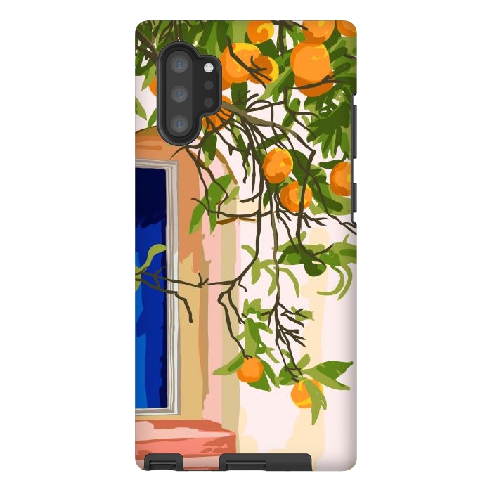Galaxy Note 10 plus StrongFit Wherever you go, go with all your heart | Summer Travel Morocco Boho Oranges | Architecture Building by Uma Prabhakar Gokhale