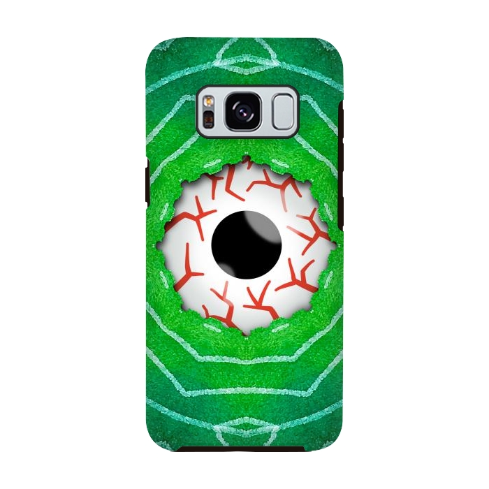 Galaxy S8 StrongFit Creepy Eye Staring Through A Green Hole by Boriana Giormova