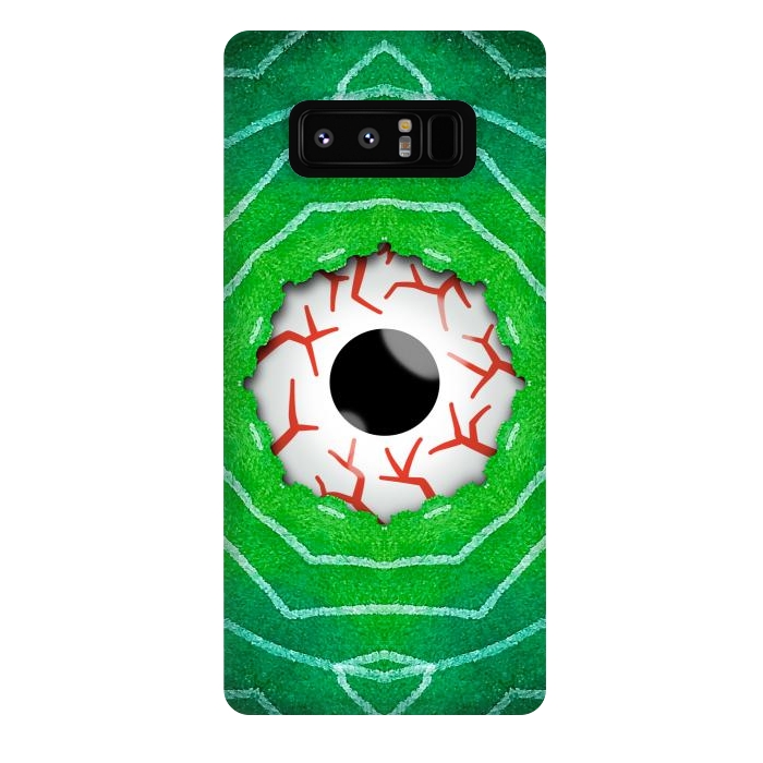 Galaxy Note 8 StrongFit Creepy Eye Staring Through A Green Hole by Boriana Giormova