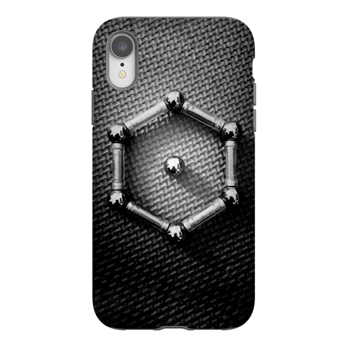 iPhone Xr StrongFit Benzene Molecule Metal Chemical Formula Organic Chemistry by Boriana Giormova