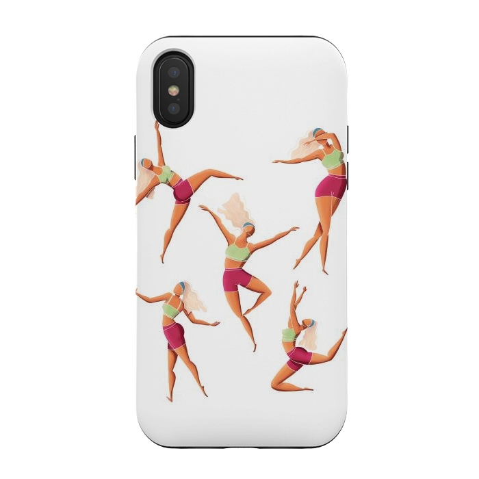 iPhone Xs / X StrongFit Dance Girl 001 by Jelena Obradovic