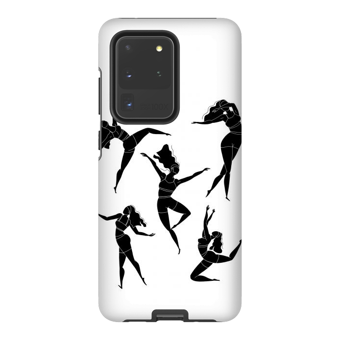 Galaxy S20 Ultra StrongFit Dance Girl Black and White by Jelena Obradovic