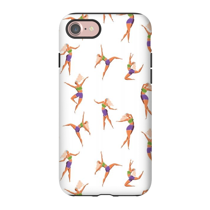 iPhone 7 StrongFit Dance Girl Pattern 001 by Jelena Obradovic