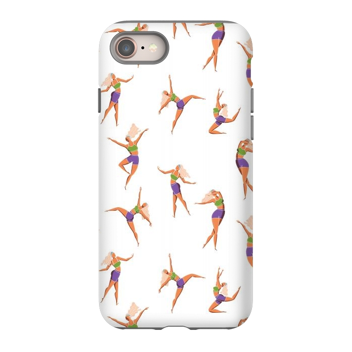 iPhone 8 StrongFit Dance Girl Pattern 001 by Jelena Obradovic