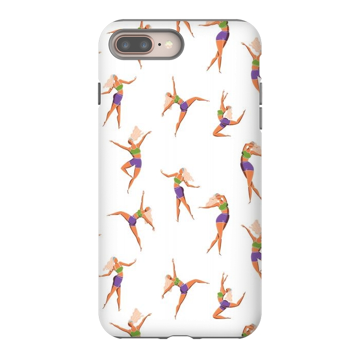 iPhone 8 plus StrongFit Dance Girl Pattern 001 by Jelena Obradovic
