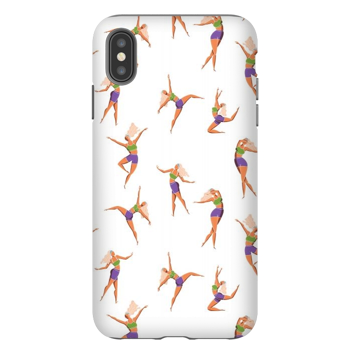 iPhone Xs Max StrongFit Dance Girl Pattern 001 by Jelena Obradovic